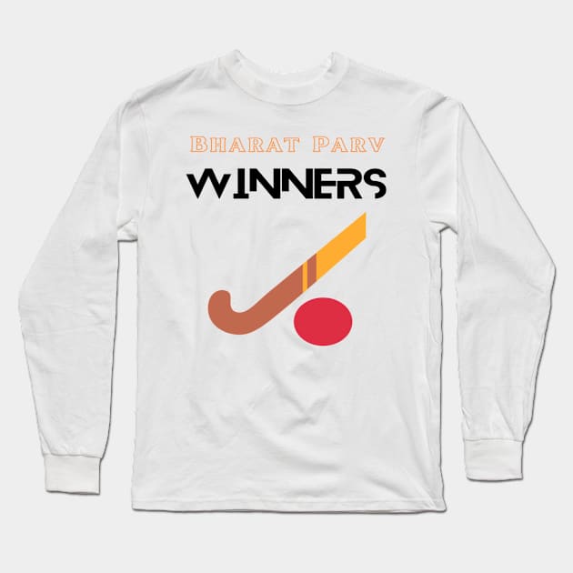 Bharat Parv - Hockey Winners Long Sleeve T-Shirt by Bharat Parv